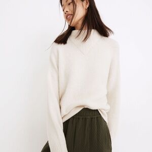 Madewell Dillon Mockneck Pullover Sweater - NEW WITH TAGS - size Medium